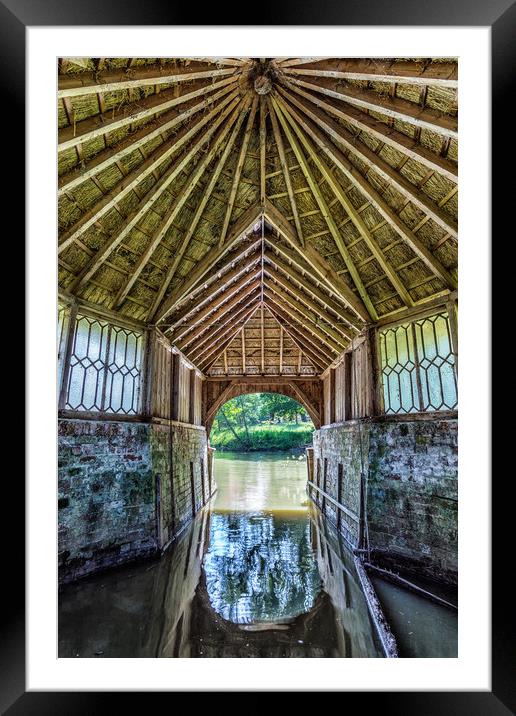 The Boathouse (V) Framed Mounted Print by Wight Landscapes