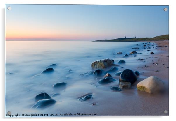 Dawn at Embleton bay, Northumberland Acrylic by Daugirdas Racys