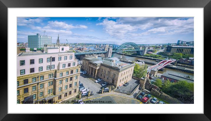 Quayside Vista Framed Mounted Print by andrew blakey