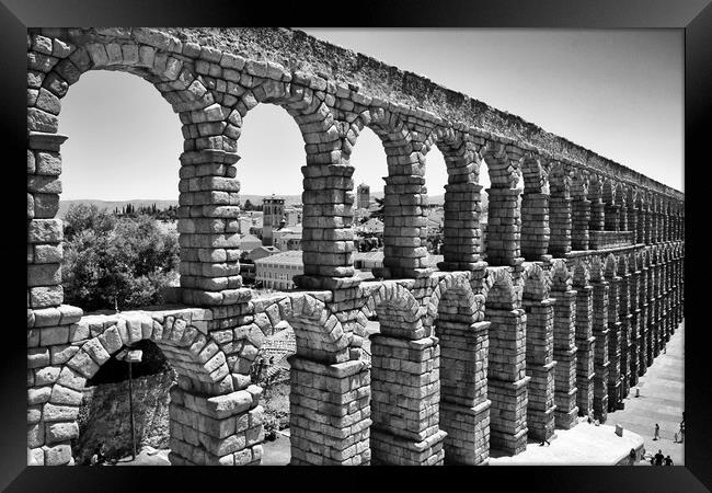 Roman Aqueduct in Spain Framed Print by Igor Krylov