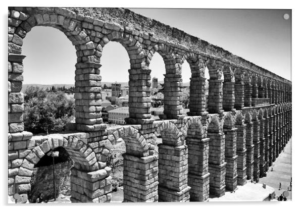 Roman Aqueduct in Spain Acrylic by Igor Krylov