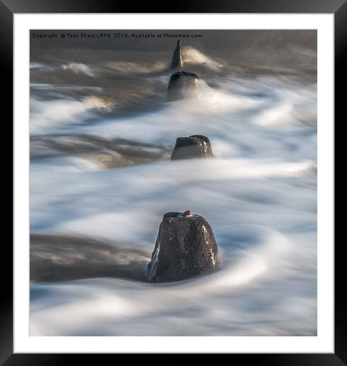 Ebb and Flow Framed Mounted Print by Tony Sharp LRPS CPAGB
