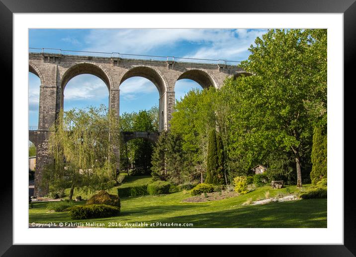 Amazing Viaduct Framed Mounted Print by Fabrizio Malisan