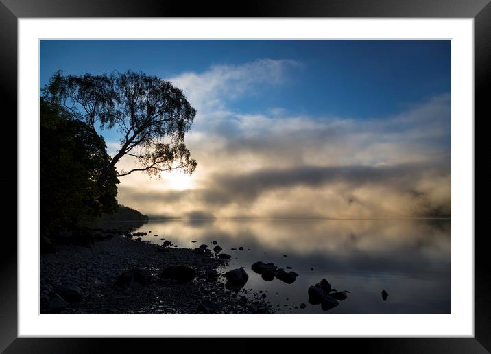 Morning Mist on Ulswater Framed Mounted Print by Paul Appleby