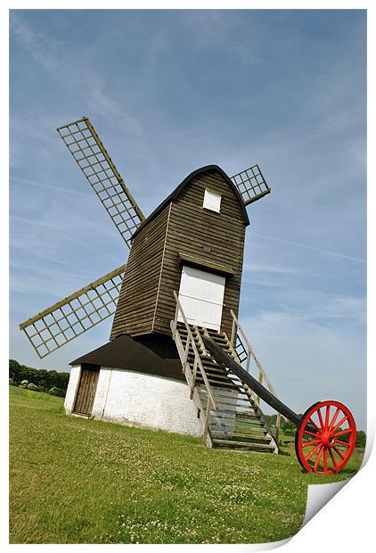 Pitstone Windmill, Buckinghamshire Print by graham young