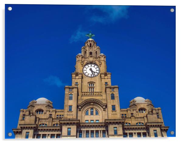 Liver Building Acrylic by Victor Burnside