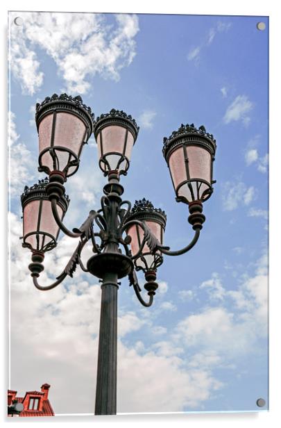 Street lamps by day Acrylic by Igor Krylov
