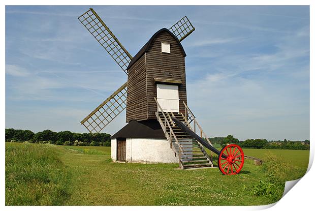 Pitstone Mill, Buckinghamshire Print by graham young
