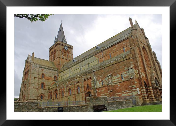 Kirkwall Cathedral Framed Mounted Print by Tony Murtagh