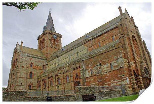 Kirkwall Cathedral Print by Tony Murtagh