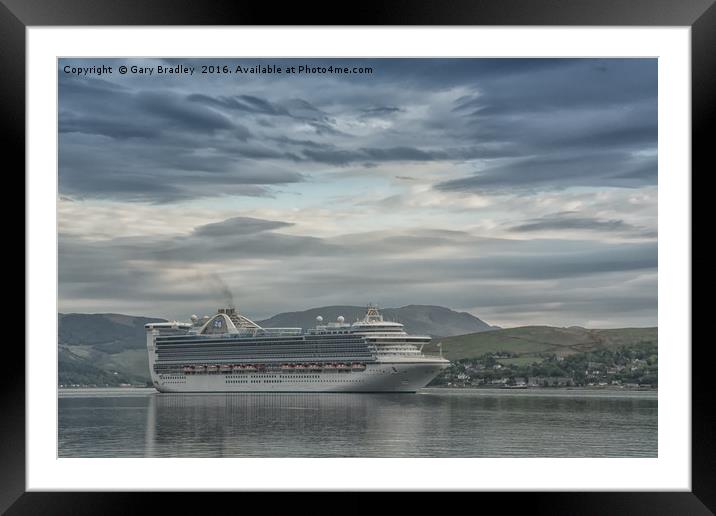 Caribbean Princess on the Clyde Framed Mounted Print by GBR Photos