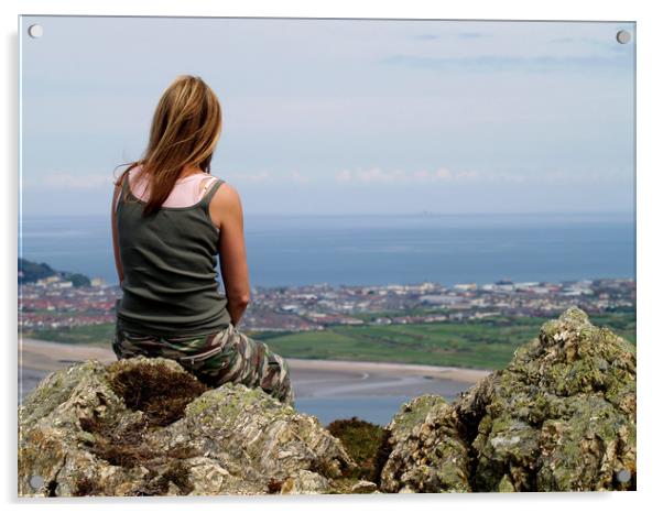 Enjoying The View Acrylic by Harvey Hudson