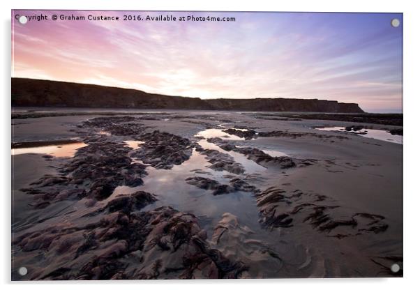 Isle of Wight Sunrise Acrylic by Graham Custance