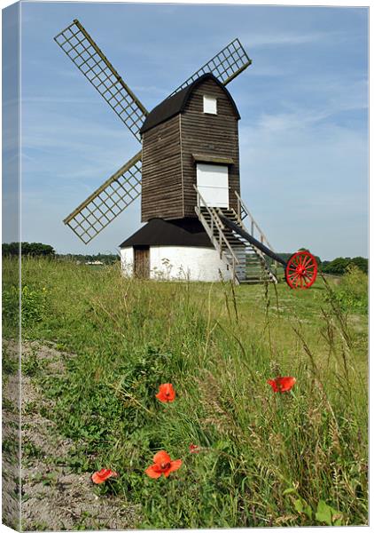 Pitstone Mill, buckinghamshire Canvas Print by graham young