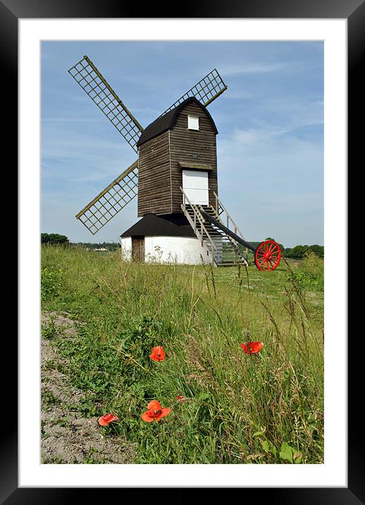 Pitstone Mill, buckinghamshire Framed Mounted Print by graham young