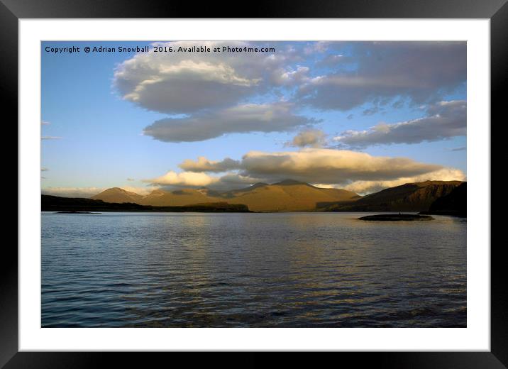 Ben More on Mull  Framed Mounted Print by Adrian Snowball
