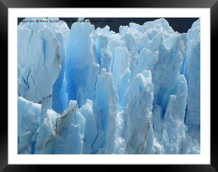 Ancient ice Framed Mounted Print by Marja Ozwell