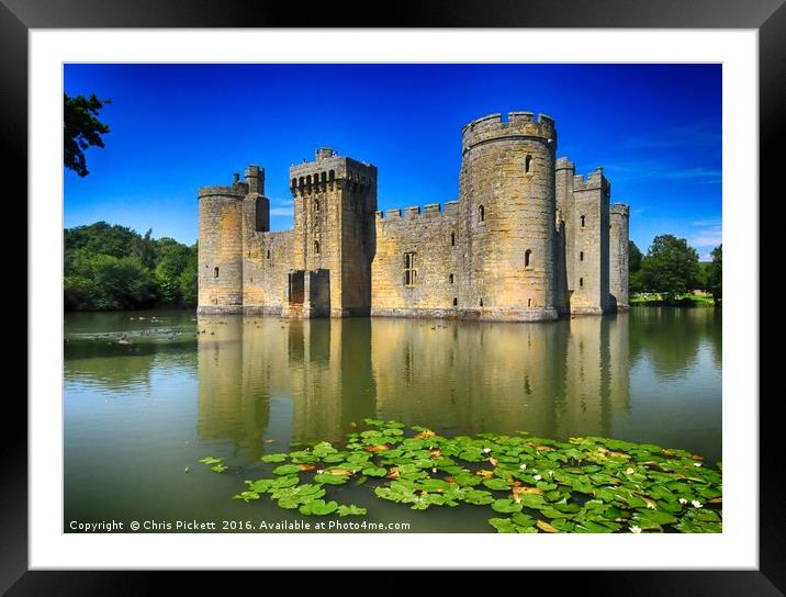 Bodium Castle England Framed Mounted Print by Chris Pickett