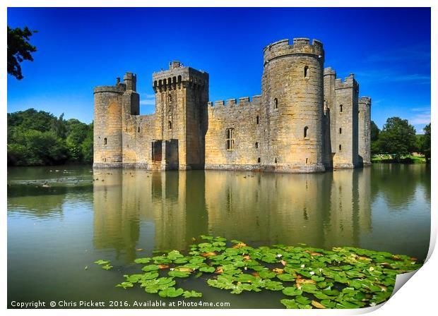 Bodium Castle England Print by Chris Pickett