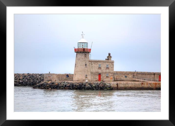Howth Lighthouse Framed Mounted Print by Catherine Joll