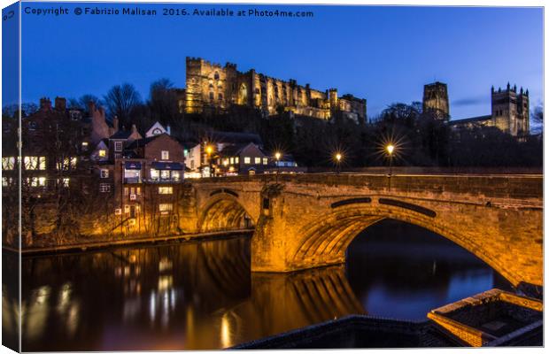 An evening in Durham Canvas Print by Fabrizio Malisan