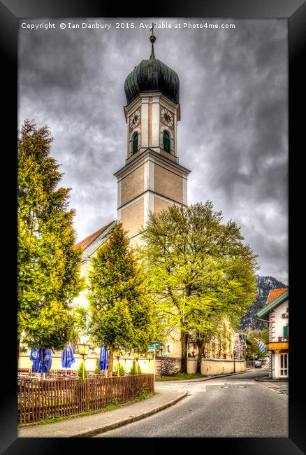 The Church in Oberammergau Framed Print by Ian Danbury