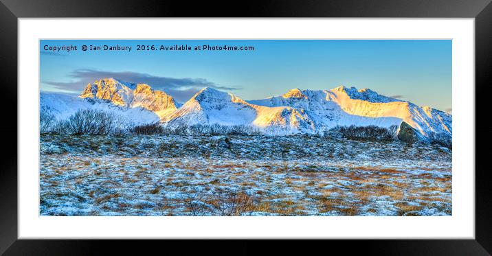 Mountains in Lofoten Framed Mounted Print by Ian Danbury