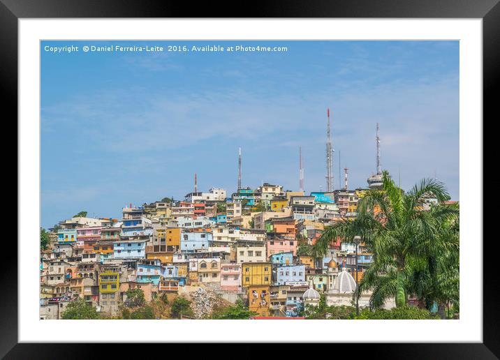 Low Angle View of Cerro Santa Ana in Guayaquil Ecu Framed Mounted Print by Daniel Ferreira-Leite