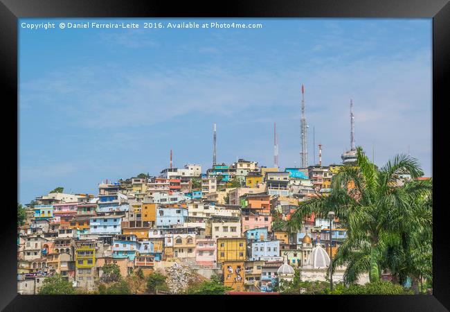 Low Angle View of Cerro Santa Ana in Guayaquil Ecu Framed Print by Daniel Ferreira-Leite