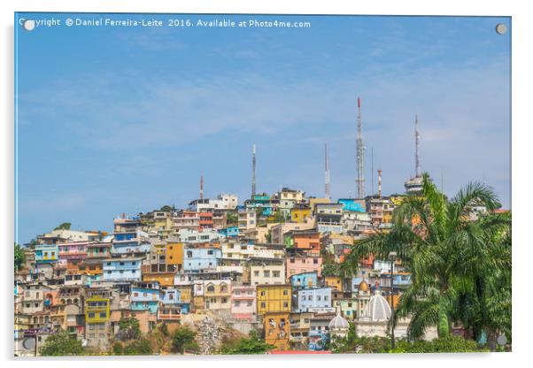 Low Angle View of Cerro Santa Ana in Guayaquil Ecu Acrylic by Daniel Ferreira-Leite