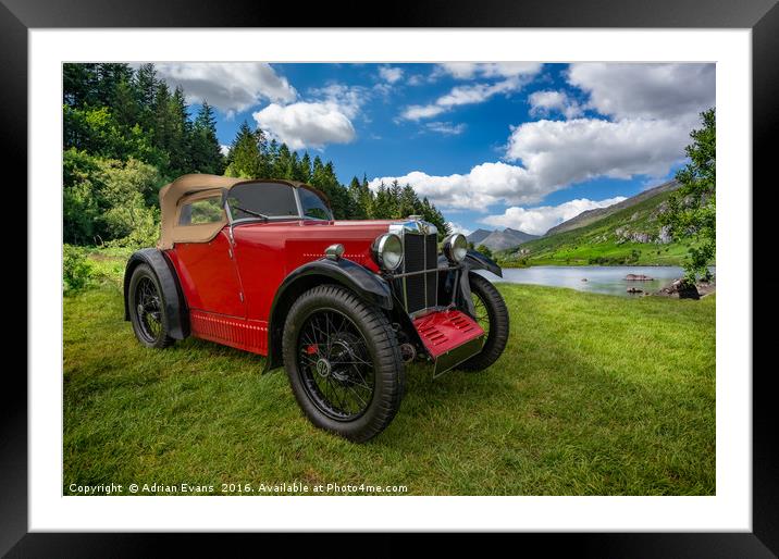 Arriving In Style Framed Mounted Print by Adrian Evans