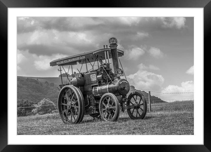 The Nostalgic Little Giant Tractor Framed Mounted Print by Malcolm McHugh