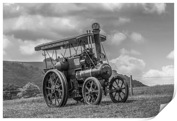 The Nostalgic Little Giant Tractor Print by Malcolm McHugh