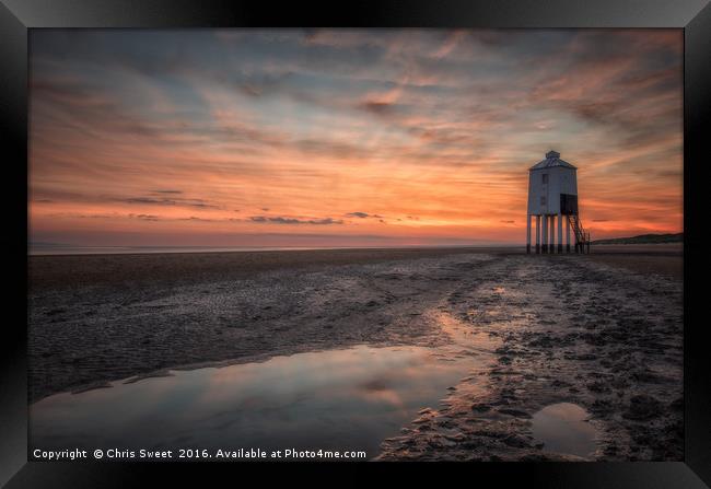 Burnham-on-Sea Low Lighthouse Framed Print by Chris Sweet