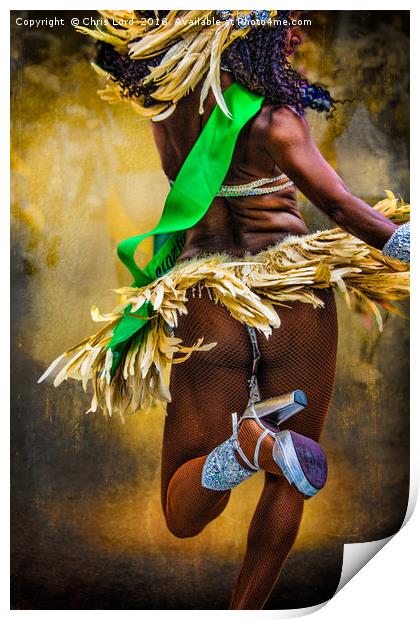 The Samba Dancer Print by Chris Lord