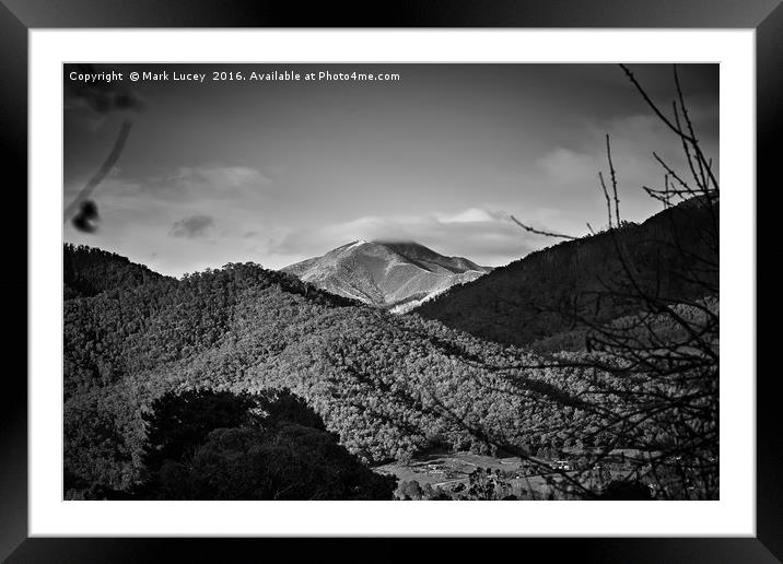 Mt Feathertop Framed Mounted Print by Mark Lucey