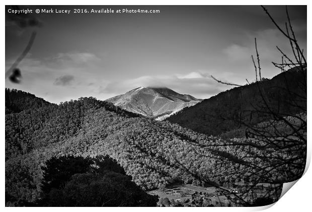 Mt Feathertop Print by Mark Lucey