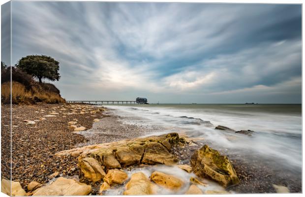 Bembridge Ledge Isle Of Wight Canvas Print by Wight Landscapes
