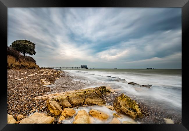 Bembridge Ledge Isle Of Wight Framed Print by Wight Landscapes