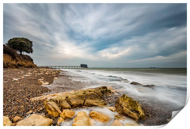 Bembridge Ledge Isle Of Wight Print by Wight Landscapes