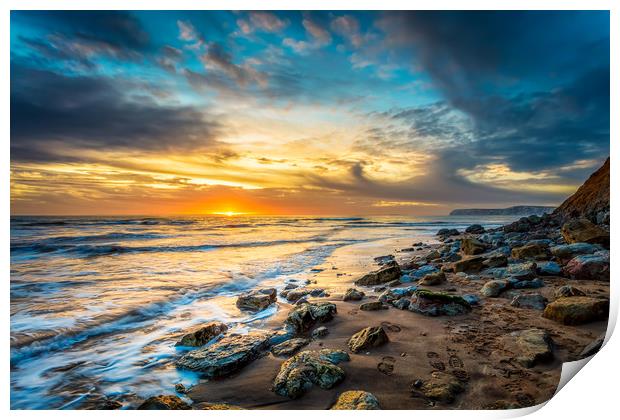 Hanover Point Sunset Print by Wight Landscapes