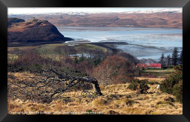 Castle Varrich on the Kyle of Tongue Framed Print by Rhonda Surman