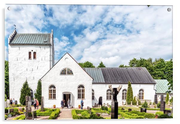 Norra Vrams church Acrylic by Antony McAulay