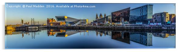 Canning Dock panorama Acrylic by Paul Madden
