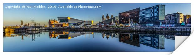 Canning Dock panorama Print by Paul Madden