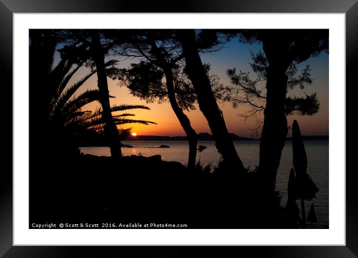 Relax and watch Framed Mounted Print by Scott & Scott