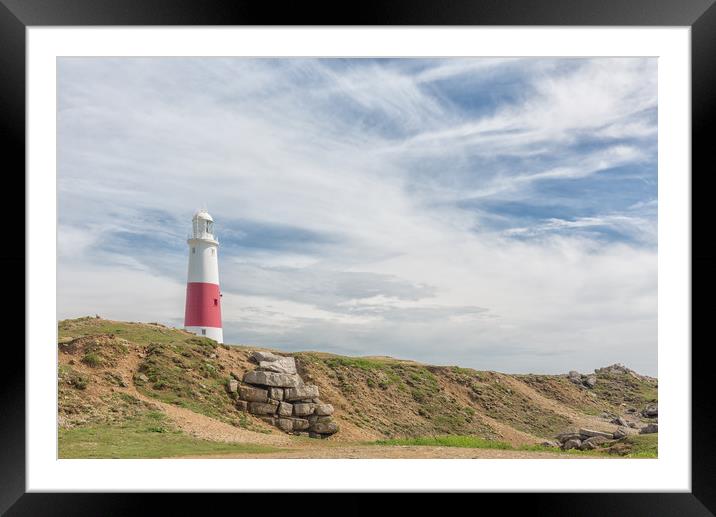 The lighthouse at Portland Bill.  Framed Mounted Print by Mark Godden