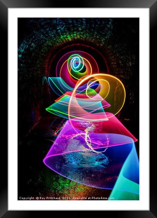 Coloured Light Framed Mounted Print by Ray Pritchard