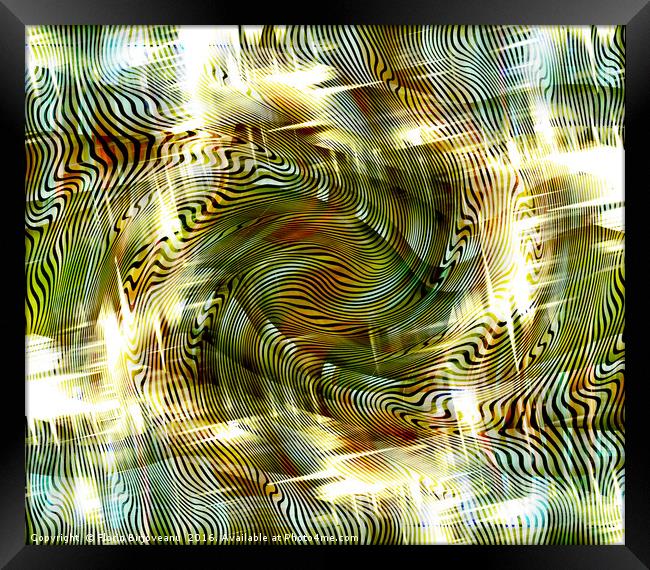 Dimensions Twirl Bold Framed Print by Florin Birjoveanu