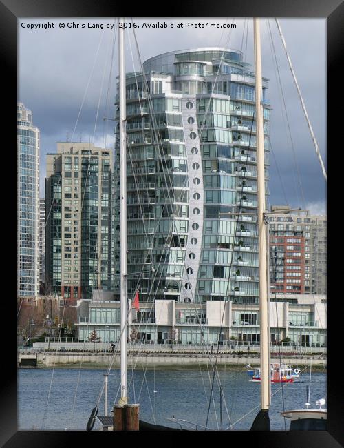 Erickson Building,  False Creek, Vancouver, Canada Framed Print by Chris Langley